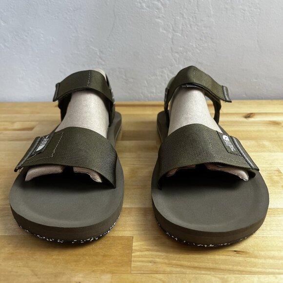 THE NORTH FACE Sandals Skeena‎ Olive Green Sport Hook Loop Men's Size 12 NEW - Picture 4 of 10